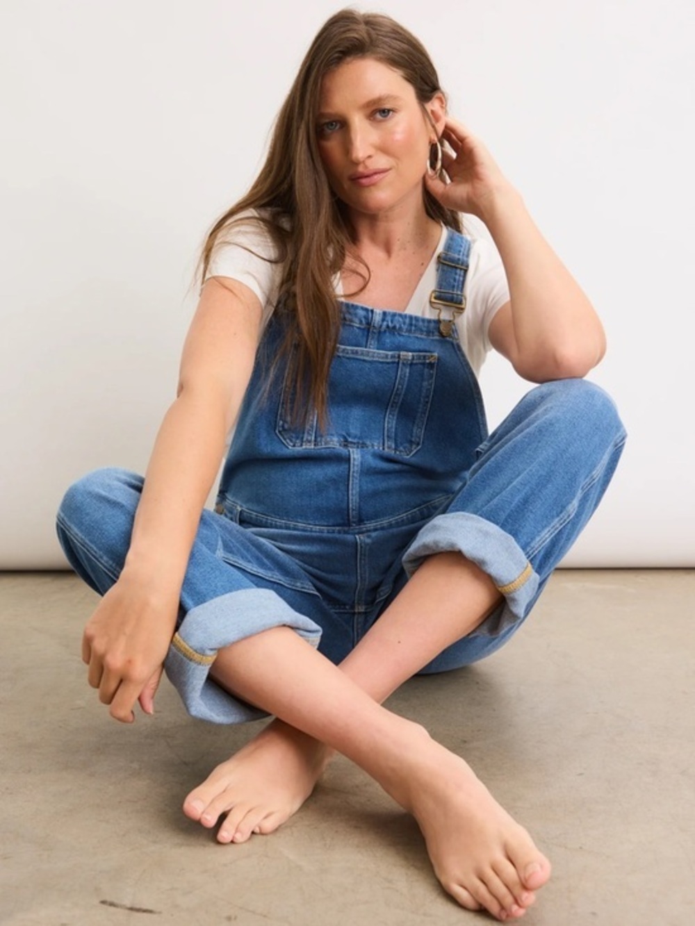 Hatch maternity xl Blue Denim Women's Overalls